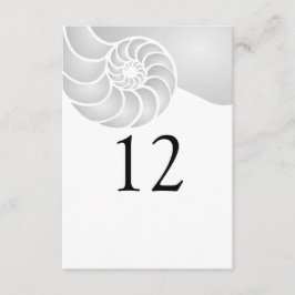 Silver Nautilus Muschel Beach Wedding