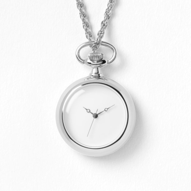 Silver Necklace Watch Armbanduhr (Vorderseite)