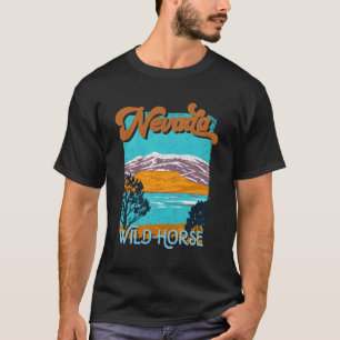 Silver Nevada Staat Nv Vacation Wildes Pferd Nevad T-Shirt