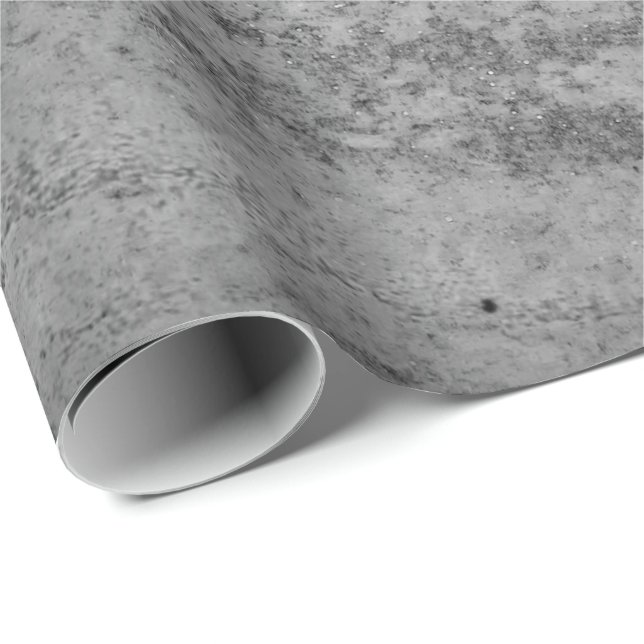 Silver Paint Industrial Cement Grau Graphit Vip Geschenkpapier (Rolleneckpunkt)