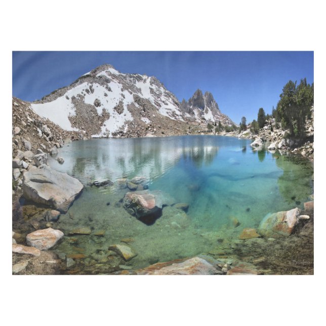 Silver Pass Tarn - Johm Muir Trail Tischdecke (Vorderseite (Horizontal))