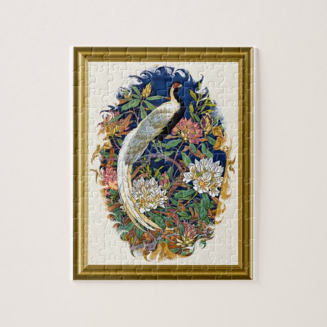 Silver Peacock Puzzle (Vertikal)