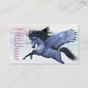 SILVER PEGASUS-GESCHÄFTSKARTE VISITENKARTE