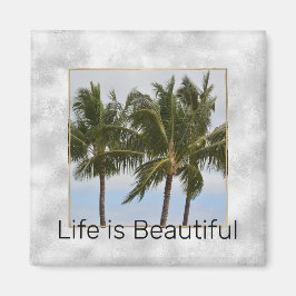 Silver Personalisiertes Foto und Text Magnet