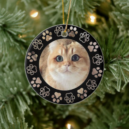 Silver Pet Custom Cat Foto Keramik Ornament
