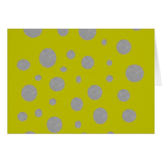 Silver Polka Dots on Golden Background (Vorderseite (Horizontal))
