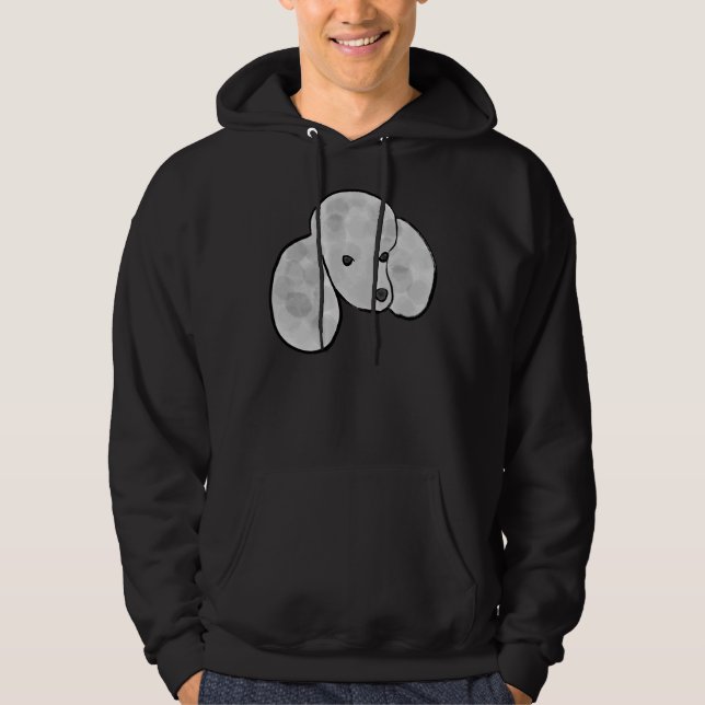 Silver Poodle Hoodie (Vorderseite)