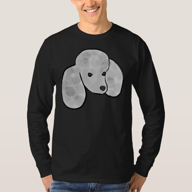 Silver Poodle T-Shirt (Vorderseite)