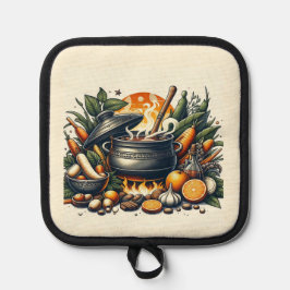 Silver Quilted Heat Protection Oven Mitt Topflappen