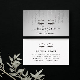 Silver Rain Ästhetiker oder Makeup Artist Visitenkarte