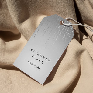 Silver Rain Custom Business oder Boutique Tags Geschenkanhänger