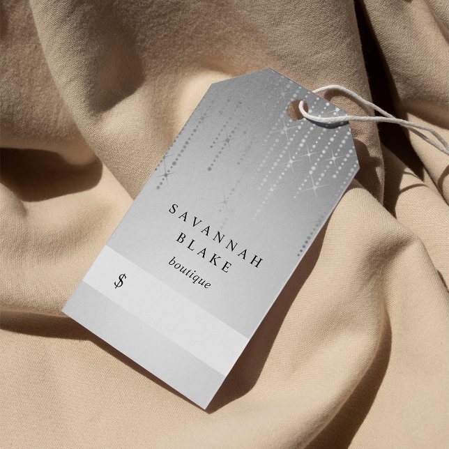 Silver Rain Price Tags Geschenkanhänger (Von Creator hochgeladen)