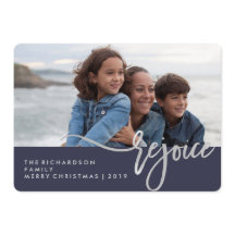 Silver Refreude | Blaue moderne Typografie mit Fot