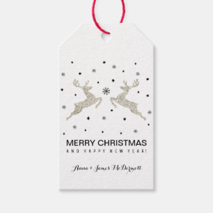 Silver Reindeers Geschenkanhänger