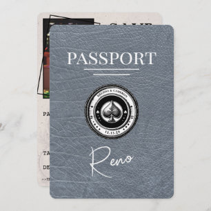 Silver Reno Passport Save the Date