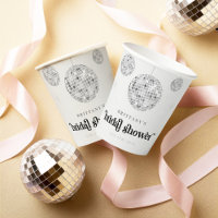 Silver Retro Disco Ball Groovy Brautparty