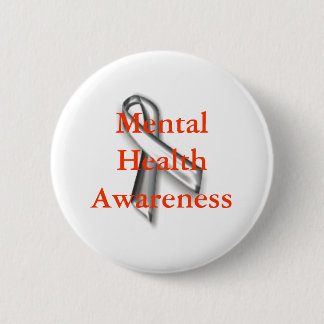 Silver_ribbon, Gesundheits-Bewusstsein Button