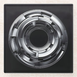 silver rings glasuntersetzer