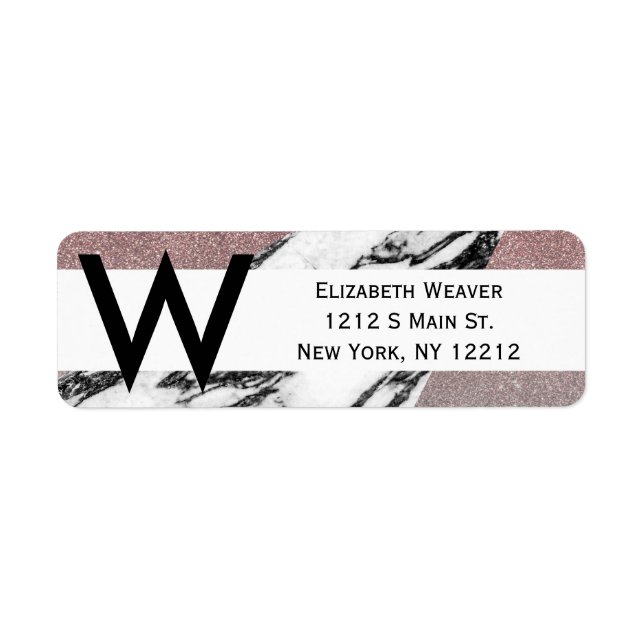 Silver Rose Gold Glitzer und Marmor Geometric (Vorne)