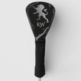 Silver Royal Lion Monogram Golf Headcover
