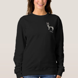 Silver Sable German Shepherd Hund mit benutzerdefi Sweatshirt