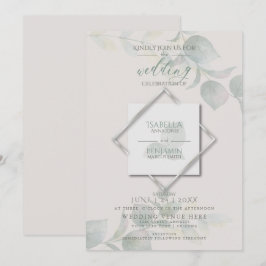 Silver Sage Eucalyptus Wedding Einladung