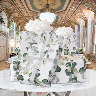 Silver Sage Green Eukalyptus Grüne Weintraube Hoch Geschenkpapier