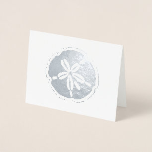 Silver Sand Dollar Folienkarte