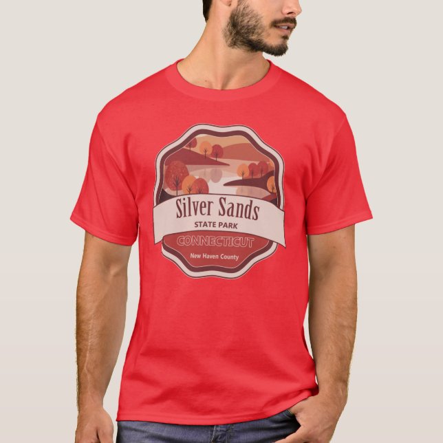 Silver Sands State Park New Haven County Connectic T-Shirt (Vorderseite)