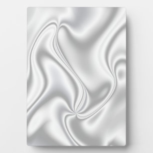 Silver Satin Fotoplatte