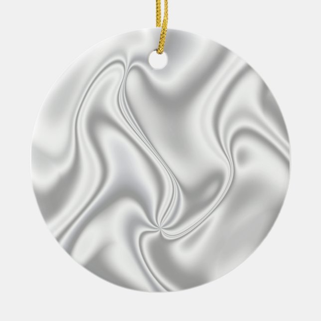 Silver Satin Keramikornament (Vorne)