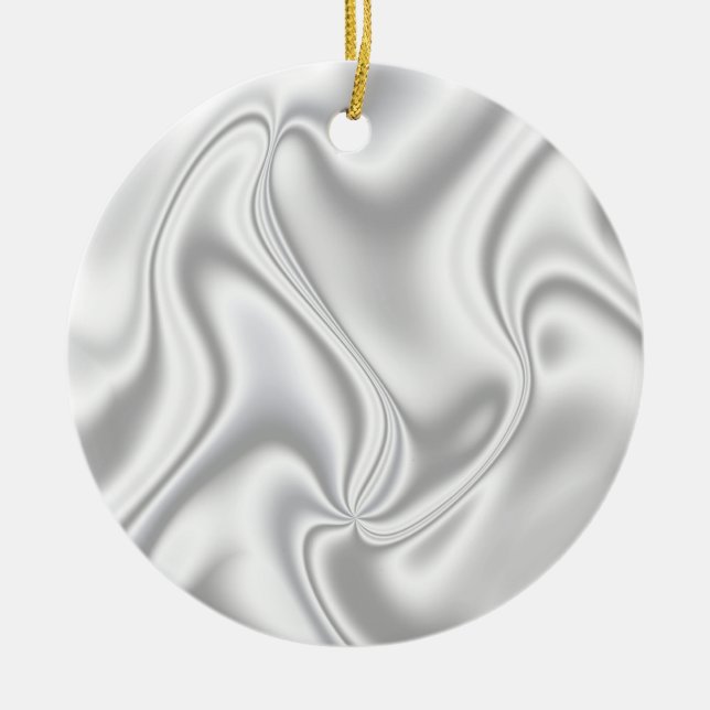 Silver Satin Keramikornament (Vorne)
