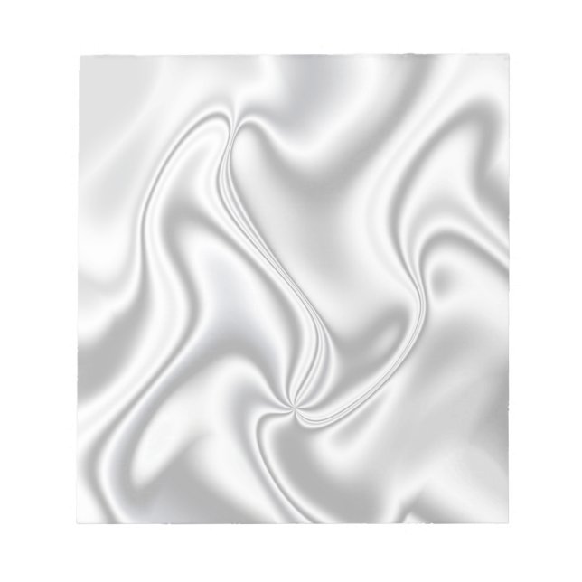 Silver Satin Notizblock (Vorderseite)