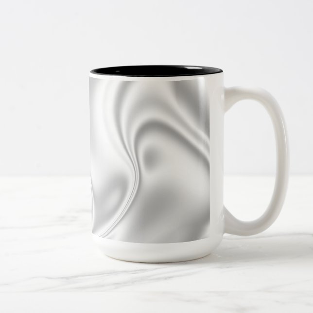 Silver Satin Zweifarbige Tasse (Rechts)