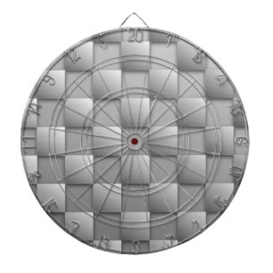 Silver Schachbretts Dart Board Dartscheibe