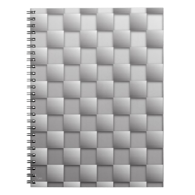 Silver Schachbretts Notebook Notizblock (Vorderseite)