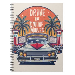 Silver Screen Nights: Retro Drive-In Filme Notizblock
