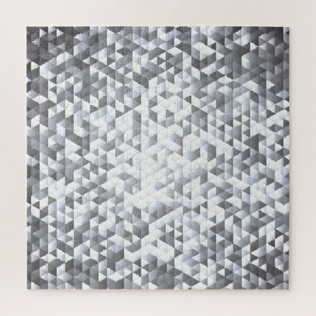 Silver Sequins: Glittering Mosaic Background Puzzle (Vertikal)