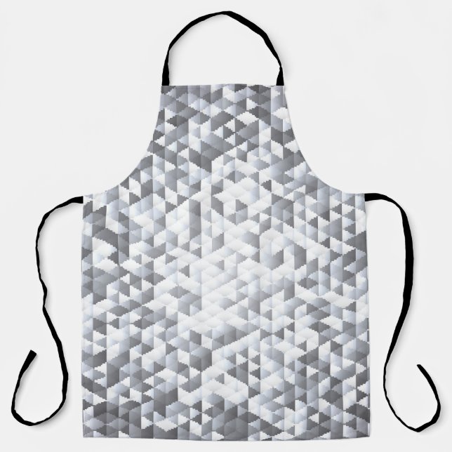 Silver Sequins: Glittering Mosaic Background Schürze (Vorderseite)