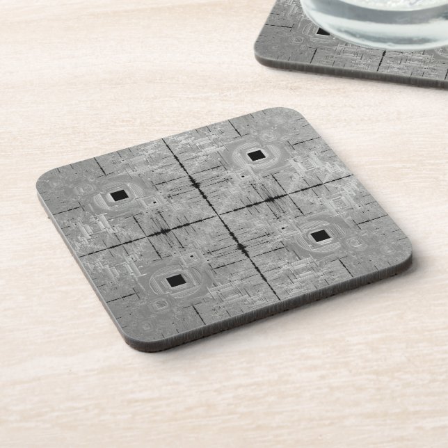 Silver Serenade Plastik-Untersetzer Getränkeuntersetzer (Linke Seite)