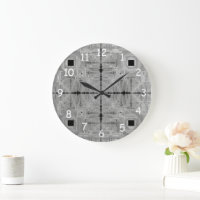 Silver Serenade Round Clock