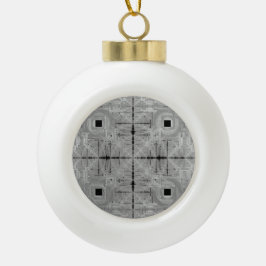 Silver Serenade Snowflake Gerahmtes Ornament