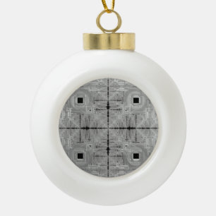 Silver Serenade Snowflake Gerahmtes Ornament