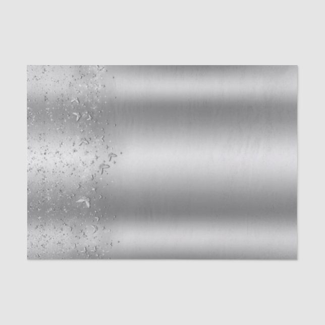 Silver Shimmer Flutter Schmetterling Sweet 16 Part Seidenpapier (Vorderseite)