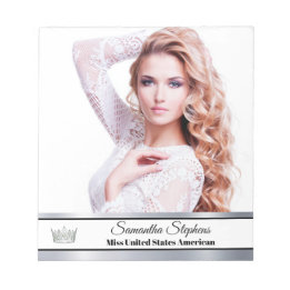 Silver Shine Autograph Pad Notizblock