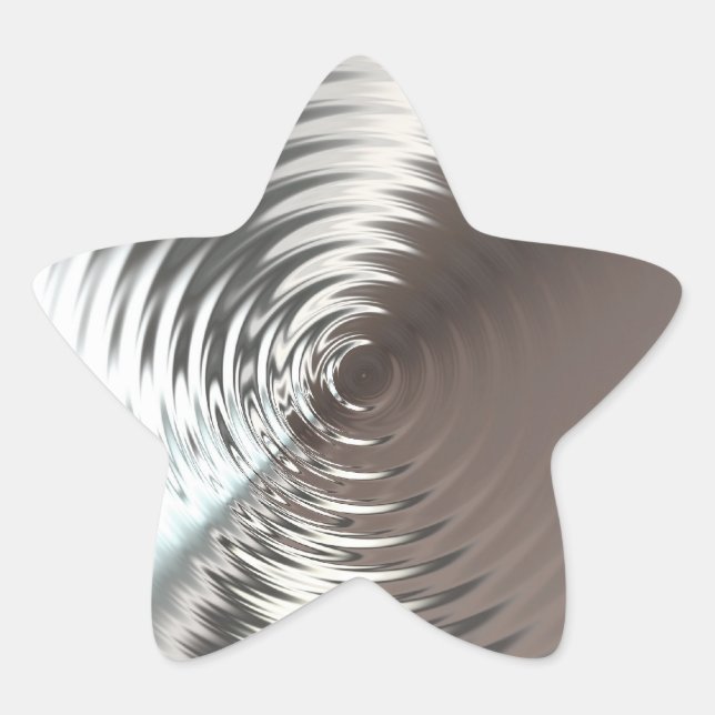 Silver Shining Star Stern-Aufkleber (Vorderseite)