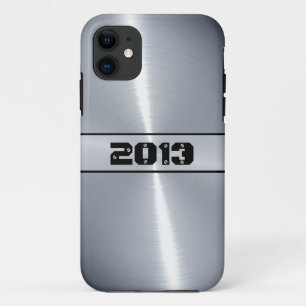 Silver Shiny Stainless Steel Metal 10 Case-Mate iPhone Hülle