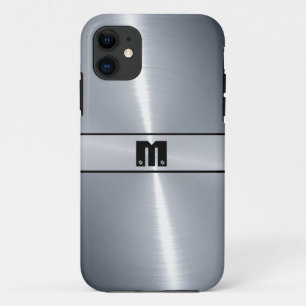 Silver Shiny Stainless Steel Metal 12 iPhone 11 Hülle
