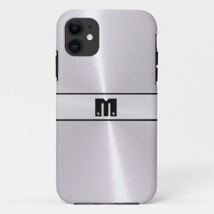Silver Shiny Stainless Steel Metal 5 Case-Mate iPhone Hülle
