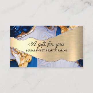 Silver Shiny Stone Glitzer Gold Beauty Giftkarte Visitenkarte